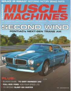 HEMMINGS MUSCLE MACHINES 2016 NOV - T/A, RAIDER, Z/28, 340 SWINGER